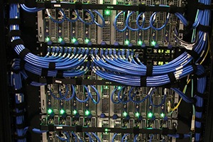 High-density Dell server rack at Ultra Web Hosting
